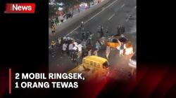 Kecelakaan di Tol Semanggi, 2 Mobil Ringsek dan 1 Orang Tewas