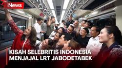Begini Serunya Selebritis Tanah Air Mencoba LRT Jabodetabek, Penuh Antusias!