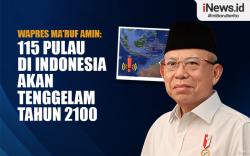 Infografis  Wapres Ma'ruf Amin: 115 Pulau di Indonesia Akan Tenggelam Tahun 2100 