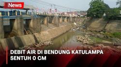 Penampakan Bendung Katulampa yang Nyaris Kering, Debit Air Sentuh 0 Cm