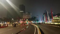 Blokade Jalan Medan Merdeka Barat Dibuka usai Demo Buruh Berakhir