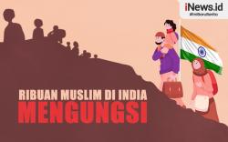 Infografis Ribuan Muslim di India Mengungsi akibat Kerusuhan