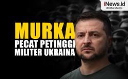 Infografis Presiden Zelensky Pecat Semua Petinggi Militer Ukraina di Bagian Perekrutan