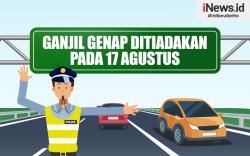 Infografis Ganjil Genap di Jakarta Ditiadakan pada 17 Agustus 