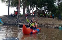 Dampak Kemarau Panjang, Objek Wisata Danau Tangkas Muarojambi Kering<