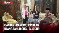 Sambangi Keluarga Gus Dur, Ganjar Pranowo Ikut Rayakan Ulang Tahun Cucu Gus Dur 