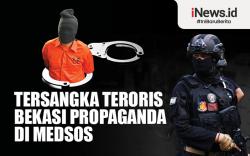 Infografis Tersangka Teroris Bekasi Propaganda di Medsos