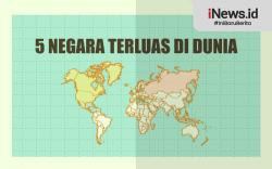Infografis 5 Negara Terluas di Dunia
