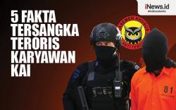 Infografis 5 Fakta Tersangka Teroris Karyawan KAI