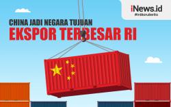 Infografis China Jadi Negara Tujuan Ekspor Terbesar RI