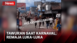 Tawuran saat Karnaval HUT RI ke-78, Remaja Alami Luka-Luka