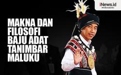 Infografis Makna dan Filosofi Baju Adat Tanimbar Maluku yang Dipakai Presiden Jokowi