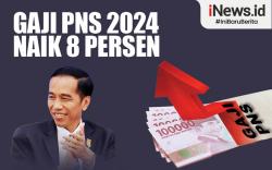 Infografis Gaji PNS 2024 Naik 8 Persen