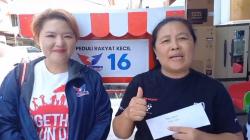 Dapat Gerobak Gratis, Pelaku UMKM di Minsel Doakan Partai Perindo Sulut Semakin Jaya