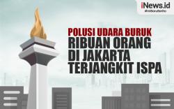 Infografis Polusi Udara Buruk, Ribuan Orang di Jakarta Terjangkit ISPA 