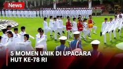 Intip 5 Momen Unik selama Pengibaran Bendera Merah Putih di HUT Ke-78 RI