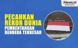 Infografis Bendera Merah Putih di Puncak Grasberg Pecahkan Rekor Dunia