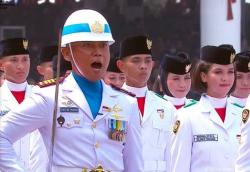 Sosok Kapten Marinir Ganteng Prakoso Komandan Kompi Paskibraka asal Tegal di Upacara HUT RI