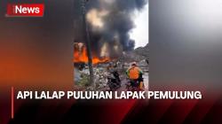 Kebakaran Landa Puluhan Lapak Barang Bekas di TPST Bantar Gebang