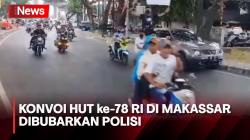 Polisi Bubarkan Konvoi HUT ke-78 RI Sambil Ugal-Ugalan di Jalanan Makassar
