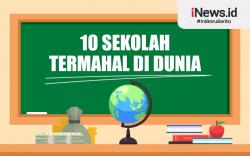 Infografis 10 Sekolah Termahal di Dunia
