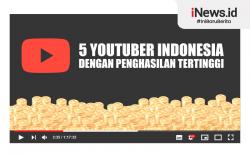 Infografis 5 YouTuber Indonesia dengan Penghasilan Tertinggi