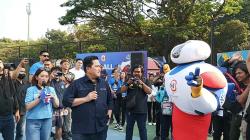 Erick Thohir Sosialisasikan FIBA World Cup 2023 di Lapangan Saparua Bandung