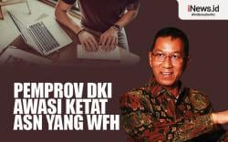 Infografis Pemprov DKI Awasi Ketat ASN yang WFH