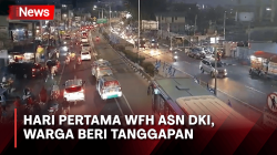 Warga Tanggapi Kondisi Jalan di Hari Pertama WFH bagi ASN DKI Jakarta