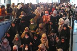 Ribuan Orang Jemaah Tablig Akbar Berdatangan ke Masjid Istiqlal