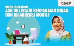 Infografis Work From Home, ASN DKI Wajib Berpakaian Dinas dan Isi Absensi Mobile
