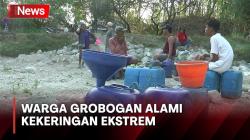 Dilanda Kekeringan Ekstrem, Puluhan Warga Antre Berjam-jam untuk Mandi di Sungai