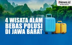 Infografis 4 Wisata Alam Bebas Polusi di Jawa Barat 