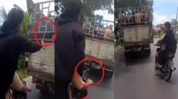 Viral Aksi Pelajar Acungkan Celurit ke Remaja Naik Truk di Langkat, Ditangkap Langsung Ciut
