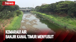 Volume Air  di Banjir Kanal Timur Jakarta Menyusut, Ketinggian 20 Centimeter