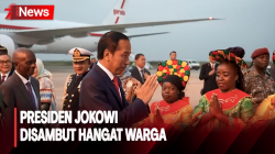 Presiden Jokowi Disambut Hangat Warga Mozambik dan Sempatkan Sapa WNI 
