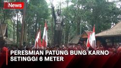 Momen Megawati Didampingi Ganjar Resmikan Patung Bung Karno Setinggi 6 Meter