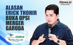Infografis Alasan Erick Thohir Buka Opsi Merger Garuda
