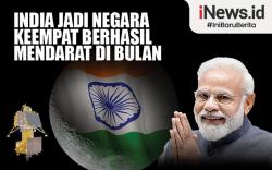 Infografis India Jadi Negara Keempat Berhasil Mendarat di Bulan