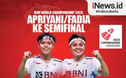 Infografis BWF World Championship 2023: Apriyani/Fadia ke Semifinal