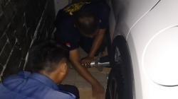 Anjing Mix Dome Terjepit Ban Mobil di Cibinong Bogor, Evakuasi Dramatis