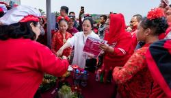 Lomba Masak Ibu-ibu di Semarang, Puan Sebut Memasak Nasi Goreng Gampang-gampang Susah
