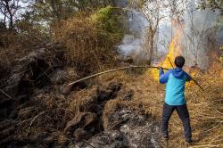 Kebakaran Hutan Gunung Ciremai Meluas, 125 Hektare Lahan Hangus<