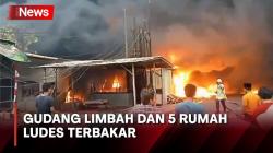 5 Rumah dan Gudang Limbah di Bekasi Ludes Terbakar, Diduga akibat Bakar Sampah