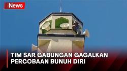 Pria Coba Bunuh Diri di Menara Masjid Kota Baubau, Aksi Berhasil Digagalkan Tim SAR