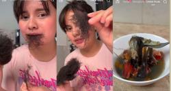 Viral Makanan Aneh Berbentuk Rambut Rontok, Ternyata Lebih Enak Dibuat Sup