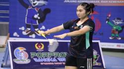 Porprov Babel, Tim Beregu Bulu Tangkis Putri Pangkalpinang Dulang Emas<