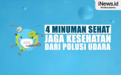 Infografis 4 Minuman Sehat untuk Jaga Kesehatan dari Polusi Udara di Jakarta