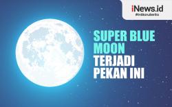 Infografis Super Blue Moon Terjadi Pekan Ini