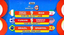 FIBA World Cup 2023 Hari ini: Pantai Gading Vs Iran, Yunani Lawan Amerika Serikat! Saksikan di iNews